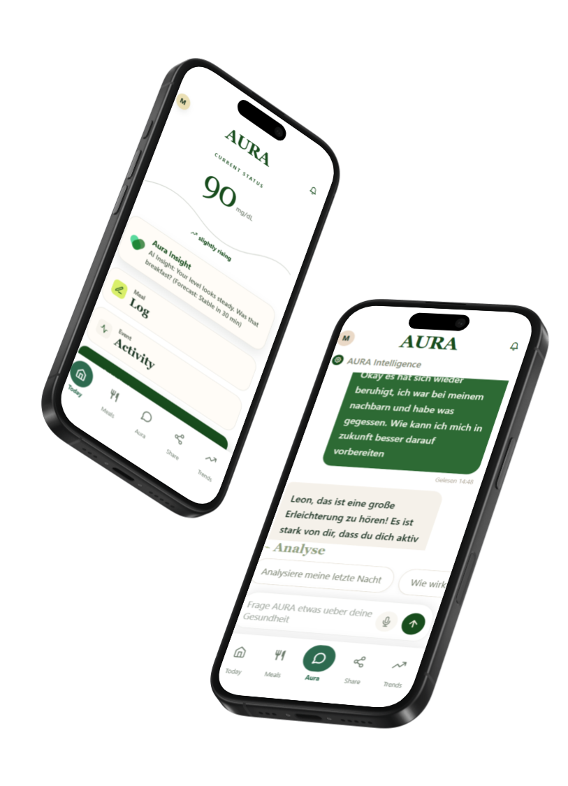 Aura app interface